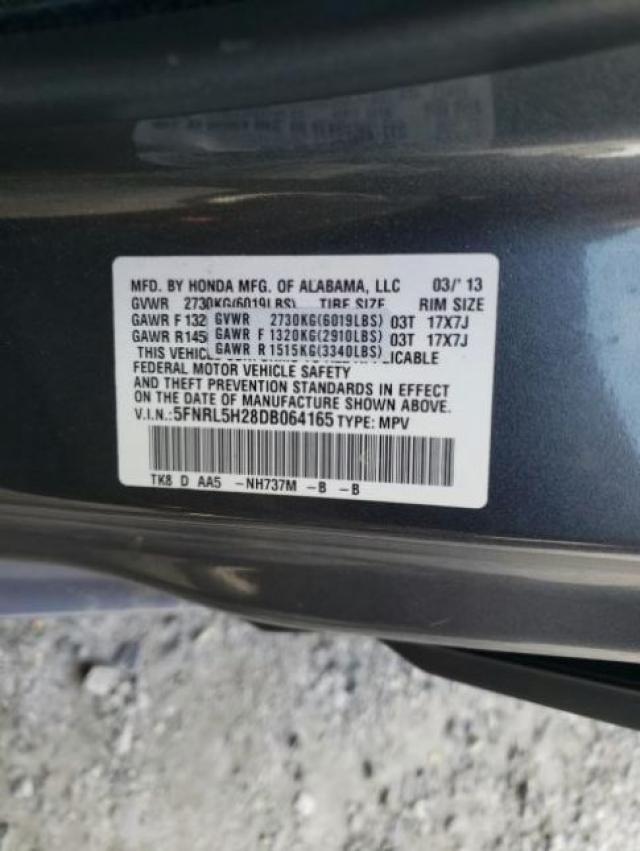 2013 HONDA ODYSSEY LX 5FNRL5H28DB064165