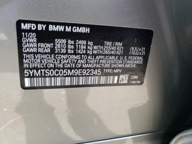 2021 BMW X3 M COMPE 5YMTS0C05M9E92345