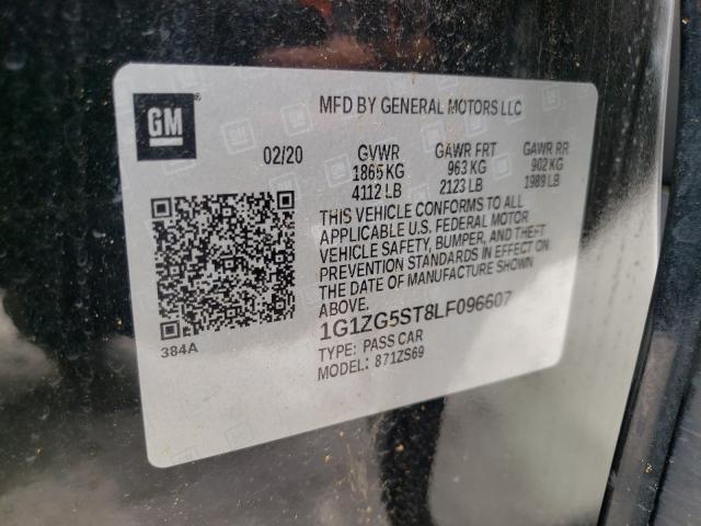 2020 CHEVROLET MALIBU RS 1G1ZG5ST8LF096607