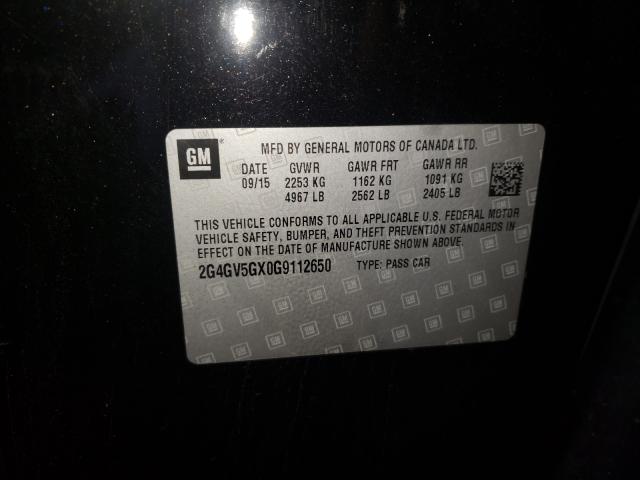 2016 BUICK REGAL GS 2G4GV5GX0G9112650