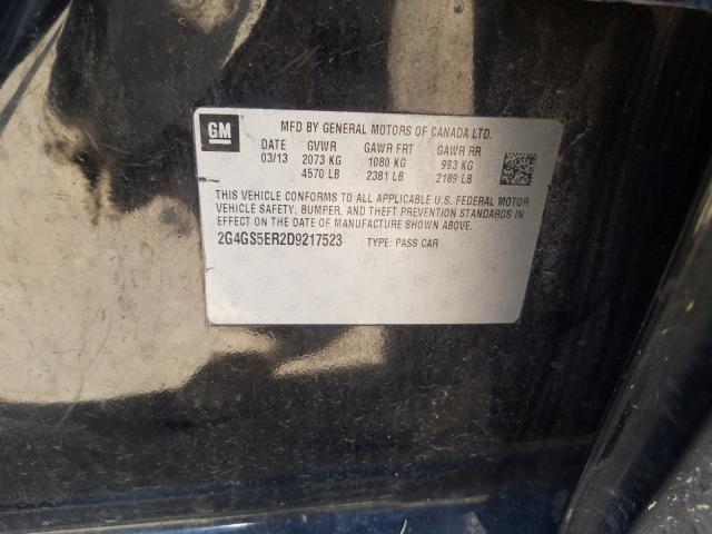 2013 BUICK REGAL 2G4GS5ER2D9217523