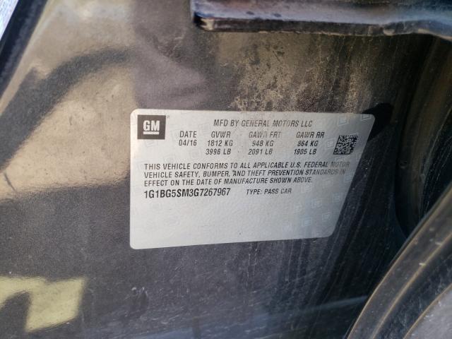 2016 CHEVROLET CRUZE PREM 1G1BG5SM3G7267967