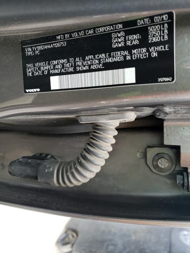 2010 VOLVO S80 T6 YV1992AH4A1126753
