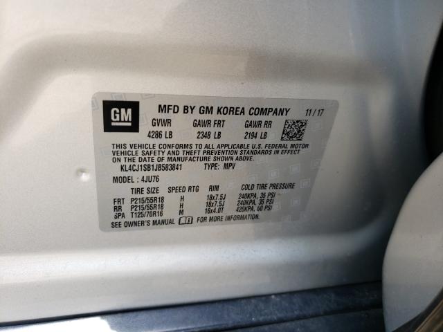 2018 BUICK ENCORE SPO KL4CJ1SB1JB583841