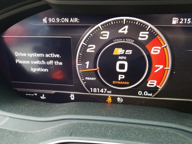 2018 AUDI S5 PRESTIG WAUC4CF52JA013766