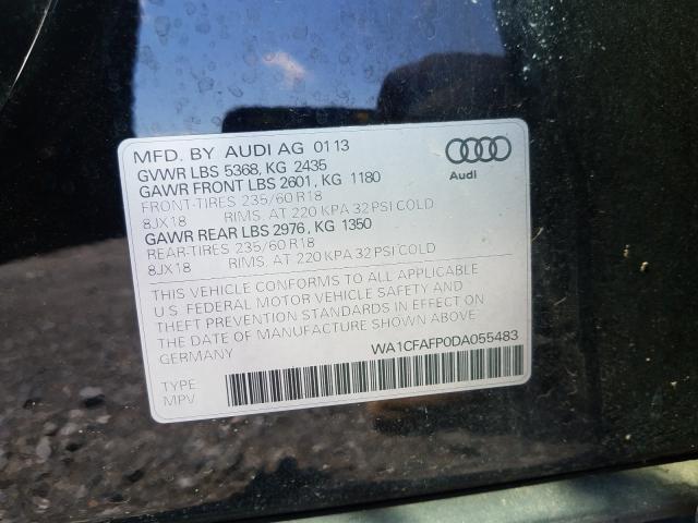 2013 AUDI Q5 WA1CFAFP0DA055483
