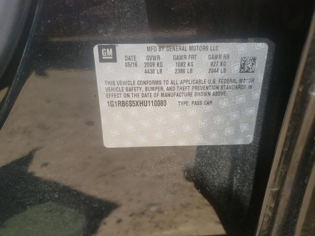 2017 CHEVROLET VOLT PREMI 1G1RB6S5XHU110080