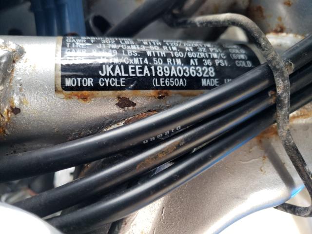 2009 KAWASAKI LE650 A JKALEEA189A036328