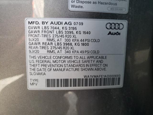 2010 AUDI Q7 TDI WA1VMAFE1AD000693