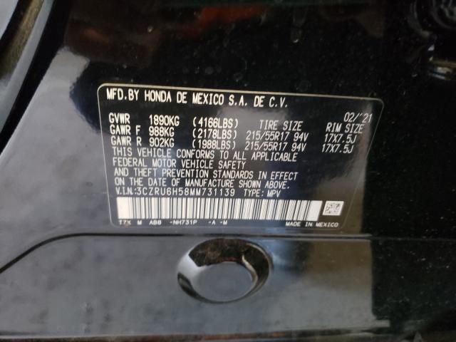 2021 HONDA HRV 3CZRU6H58MM731139