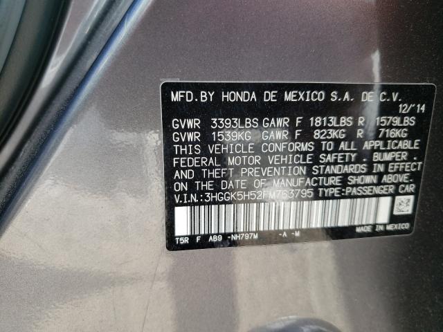 2015 HONDA FIT LX 3HGGK5H52FM763795