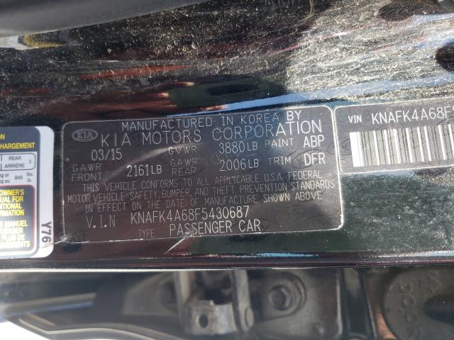 2015 KIA FORTE LX - KNAFK4A68F5430687