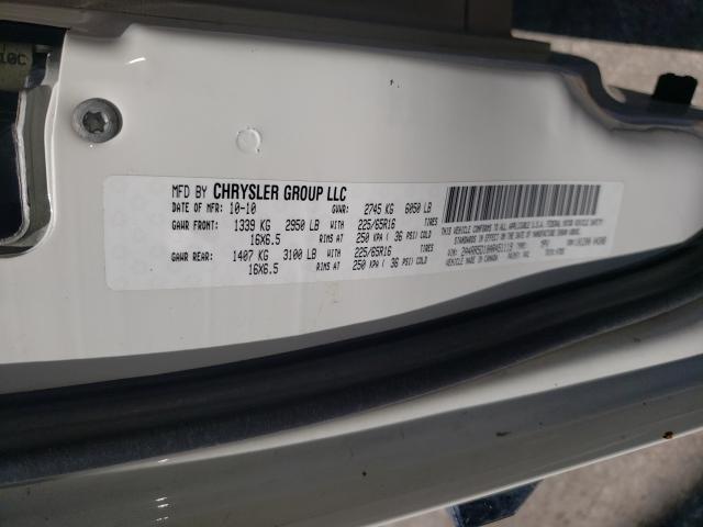 2010 CHRYSLER TOWN AND C 2A4RR5D10AR451119
