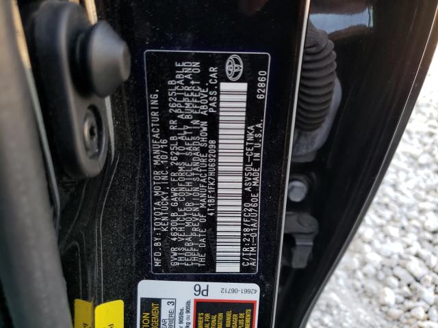 2017 TOYOTA CAMRY LE/X 4T1BF1FK7HU692098