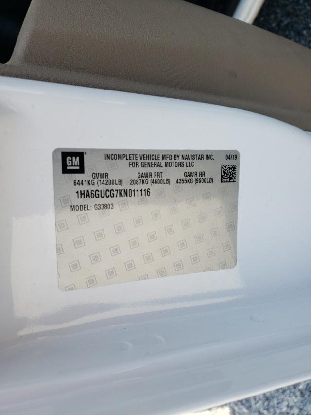 2019 CHEVROLET EXPRESS G4 1HA6GUCG7KN011116