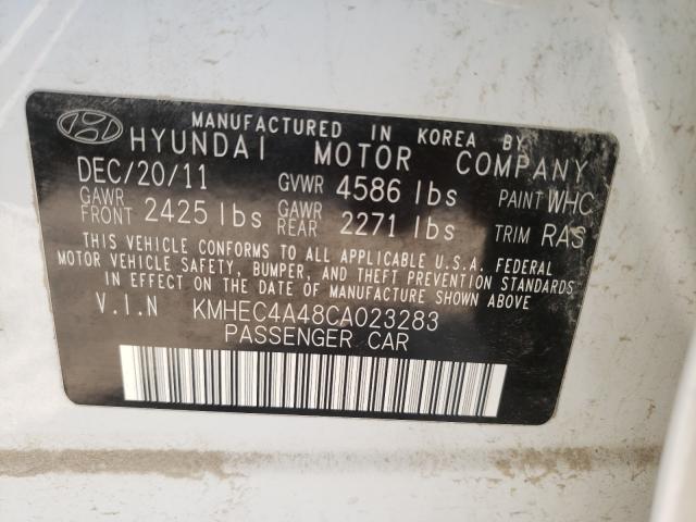2012 HYUNDAI SONATA HYB KMHEC4A48CA023283
