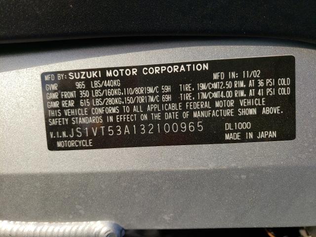 2003 SUZUKI DL1000 JS1VT53A132100965
