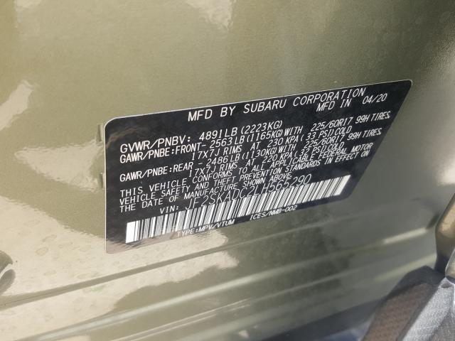 2020 SUBARU FORESTER JF2SKADC2LH565290