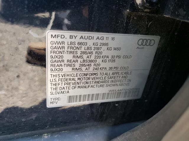 WA1LAAF72HD037814 Audi Q7 2017. Фото: 9