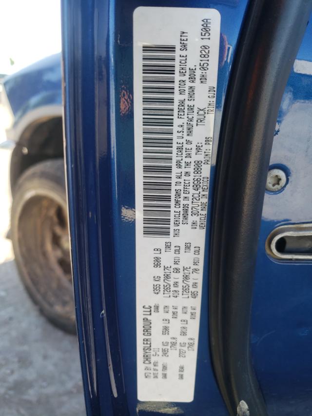2011 DODGE RAM 2500 3D7UT2CL4BG618808