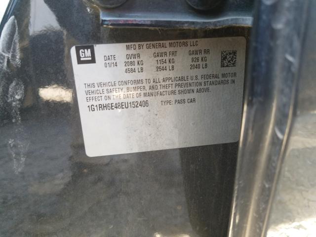 VIN 1G1RH6E48EU152406 2014 Chevrolet Volt no.10