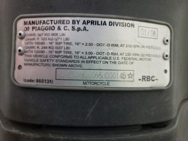2008 APRILIA SCARABEO 2 ZD4RBC0068J000145