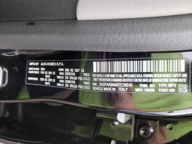 2019 ALFA ROMEO STELVIO TI ZASPAKBN4K7C39519