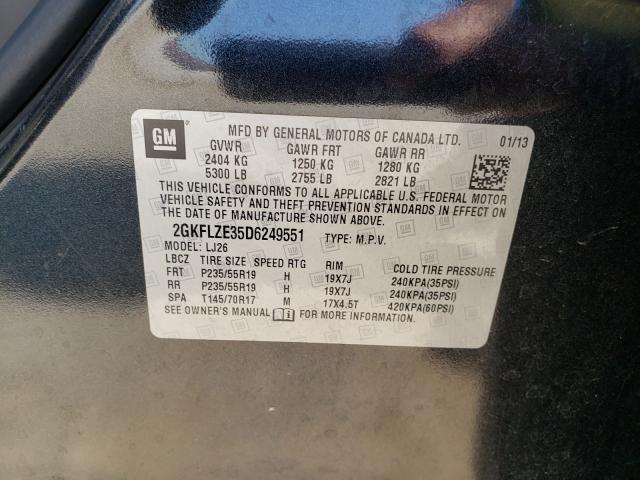 2013 GMC TERRAIN DE 2GKFLZE35D6249551