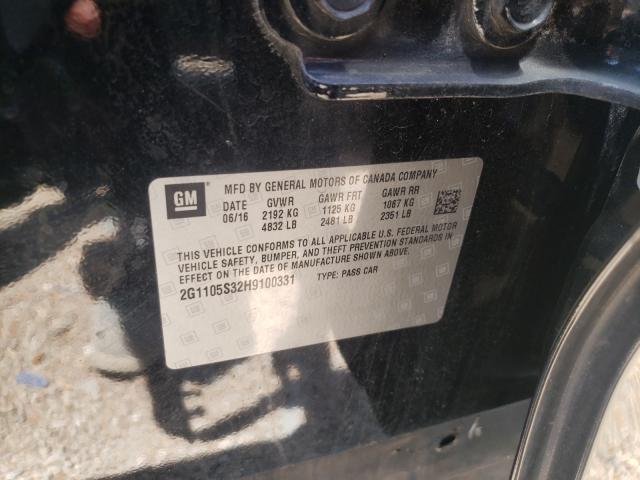 2017 CHEVROLET IMPALA LT - 2G1105S32H9100331