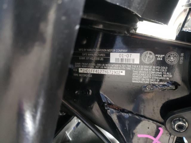 2007 HARLEY-DAVIDSON FLHT CLASS 1HD1FF4127Y671902