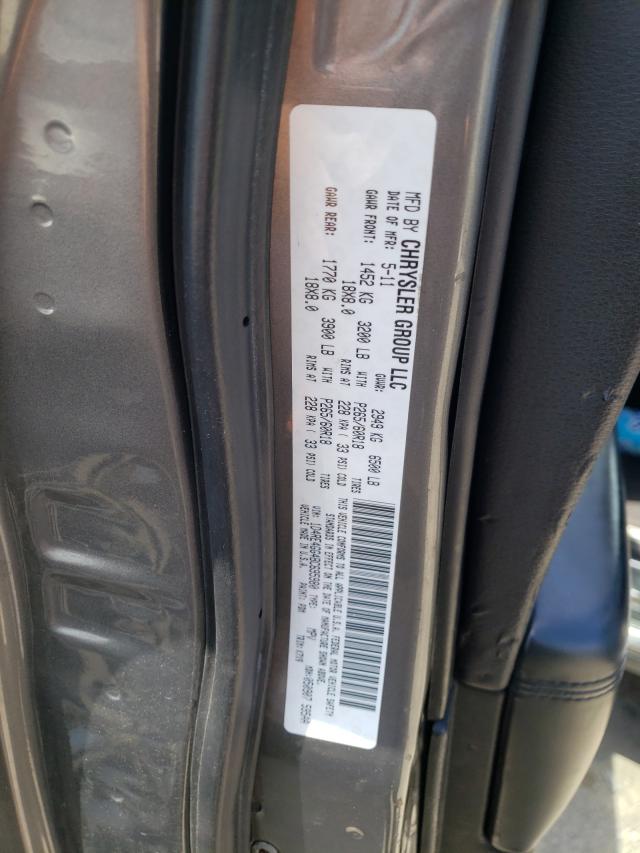 2011 DODGE DURANGO CR 1D4RE4GG4BC695980