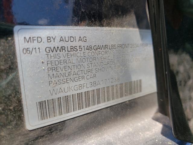 2011 AUDI S4 PRESTIG WAUKGBFL3BA171238