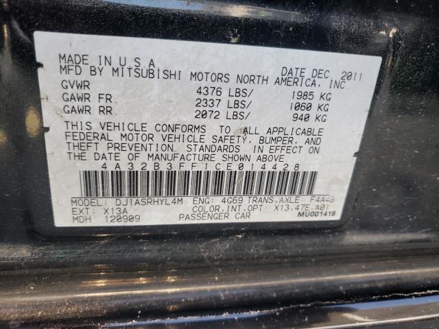 2012 MITSUBISHI GALANT ES 4A32B3FF1CE014428