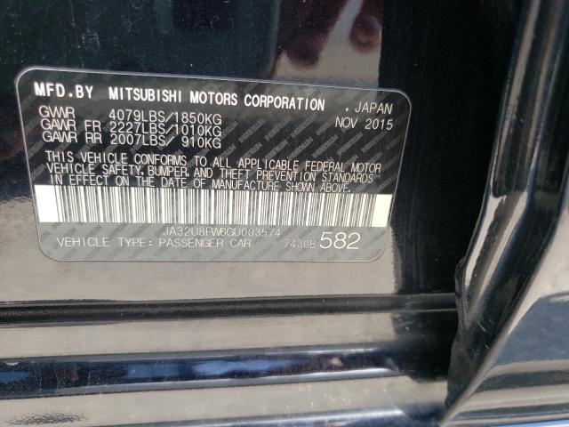 2016 MITSUBISHI LANCER GT JA32U8FW6GU003574