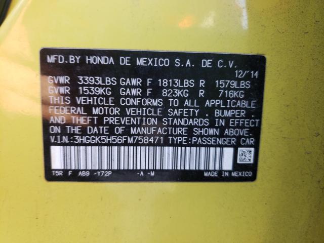 2015 HONDA FIT LX 3HGGK5H56FM758471
