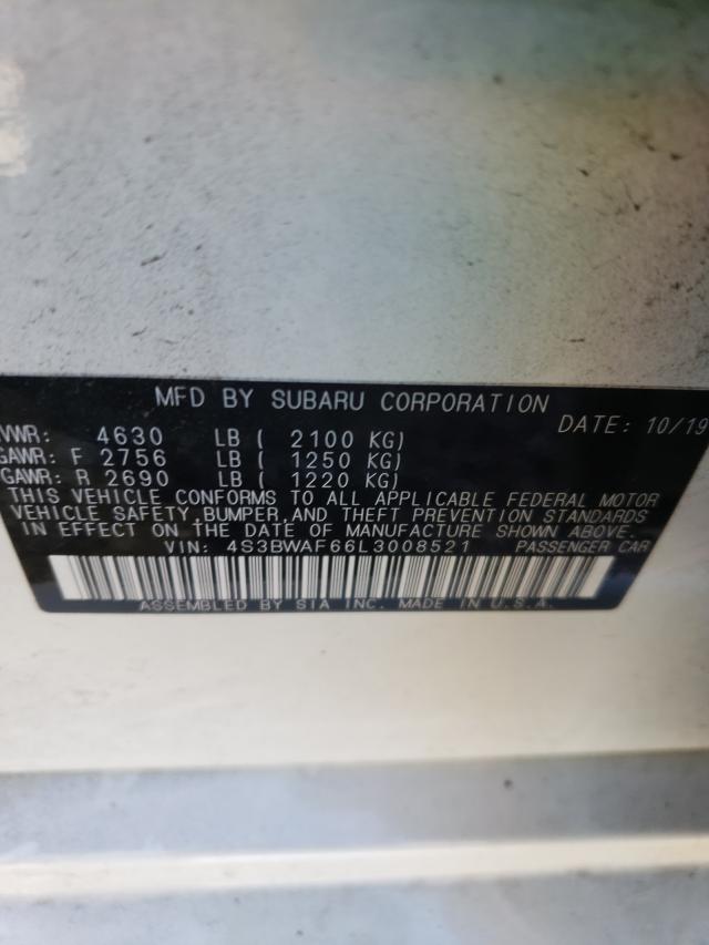 2020 SUBARU LEGACY SPO 4S3BWAF66L3008521