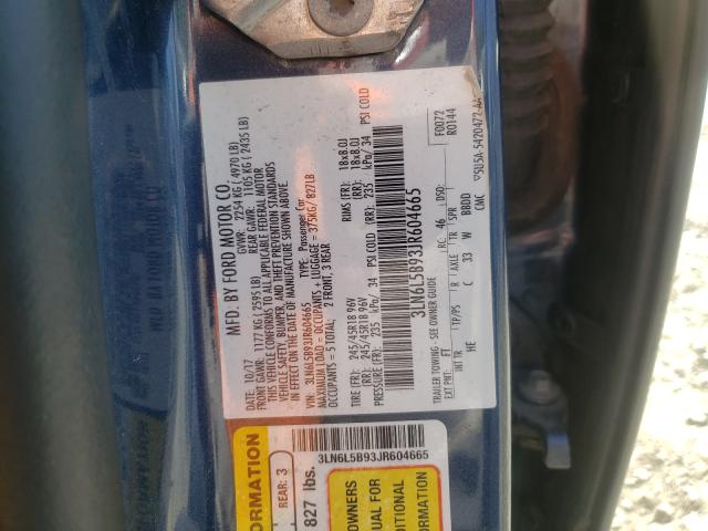 2018 LINCOLN MKZ PREMIE 3LN6L5B93JR604665