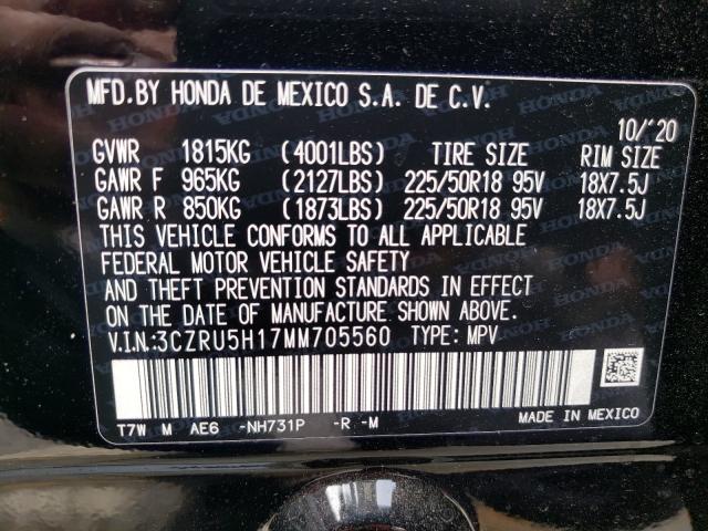 2021 HONDA HR-V SPORT 3CZRU5H17MM705560