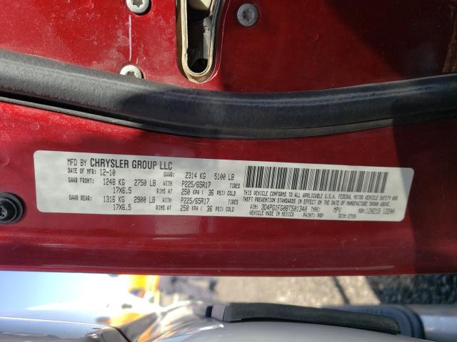 2011 DODGE JOURNEY MA 3D4PG1FG0BT501340
