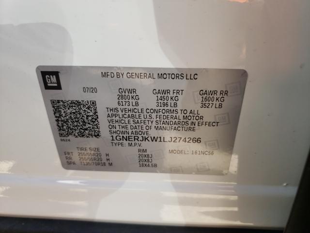 2020 CHEVROLET TRAVERSE R 1GNERJKW1LJ274266
