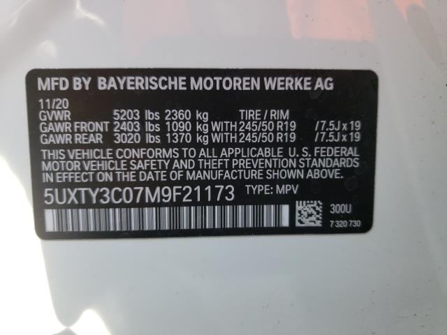 2021 BMW X3 SDRIVE3 5UXTY3C07M9F21173