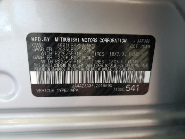 JA4AZ3A33LZ019690 Mitsubishi Outlander 2020. Фото: 9