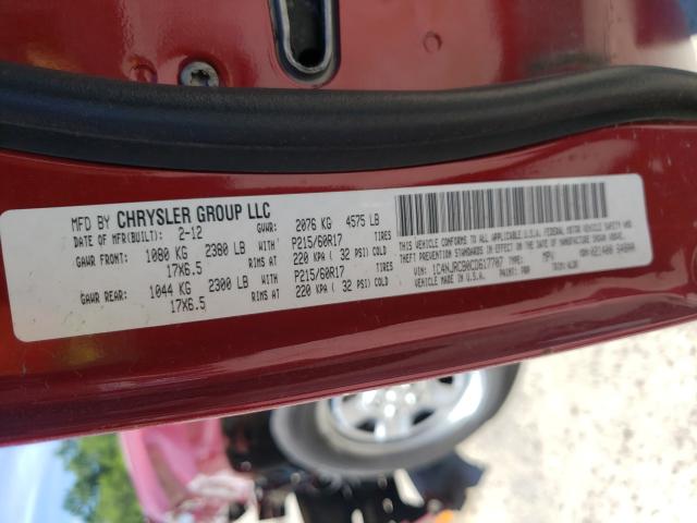 2012 JEEP PATRIOT LI 1C4NJRCB0CD617707