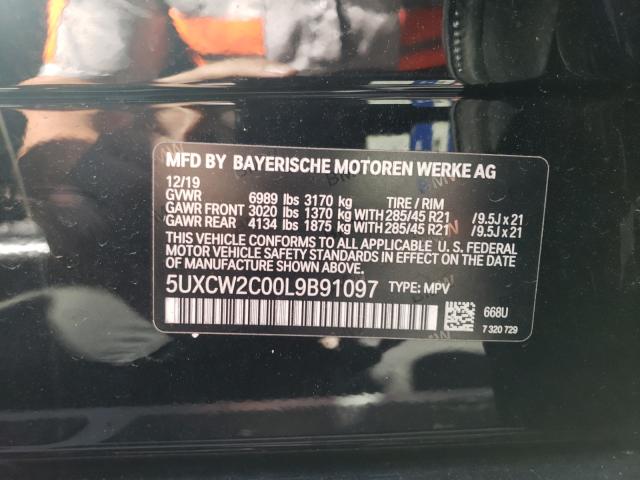 VIN 5UXCW2C00L9B91097 2020 BMW X7, Xdrive40I no.10