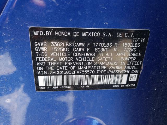 2015 HONDA FIT LX 3HGGK5G52FM755570