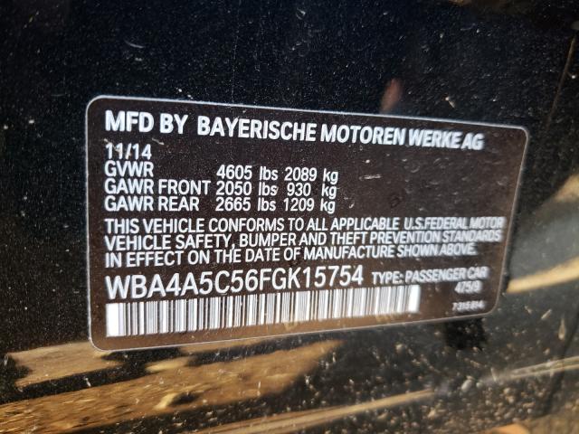 2015 BMW 428 I GRAN WBA4A5C56FGK15754