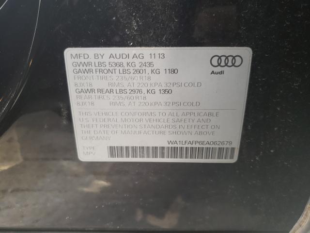 2014 AUDI Q5 PREMIUM WA1LFAFP6EA062679