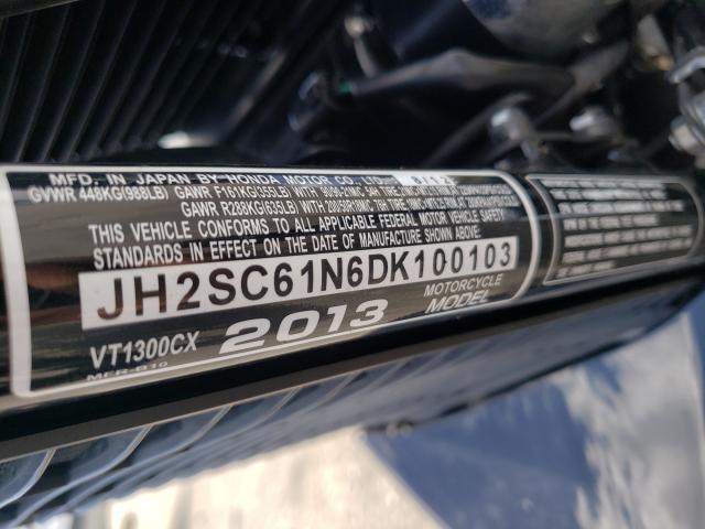 2013 HONDA VT1300 CX JH2SC61N6DK100103