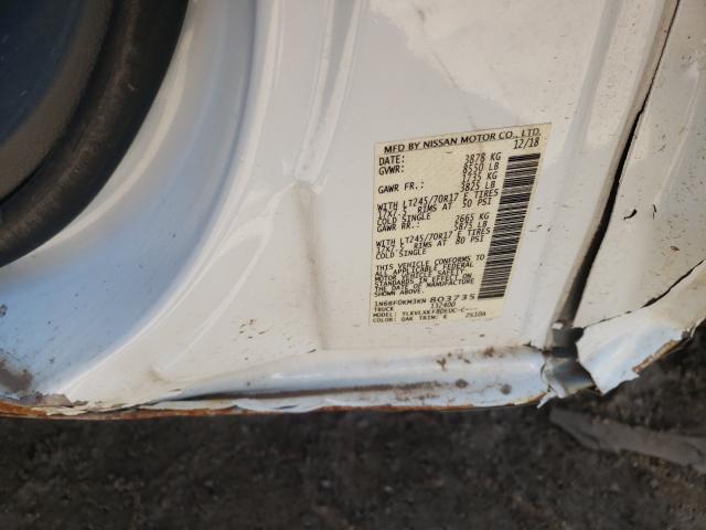 2019 NISSAN NV 1500 S 1N6BF0KM3KN803735