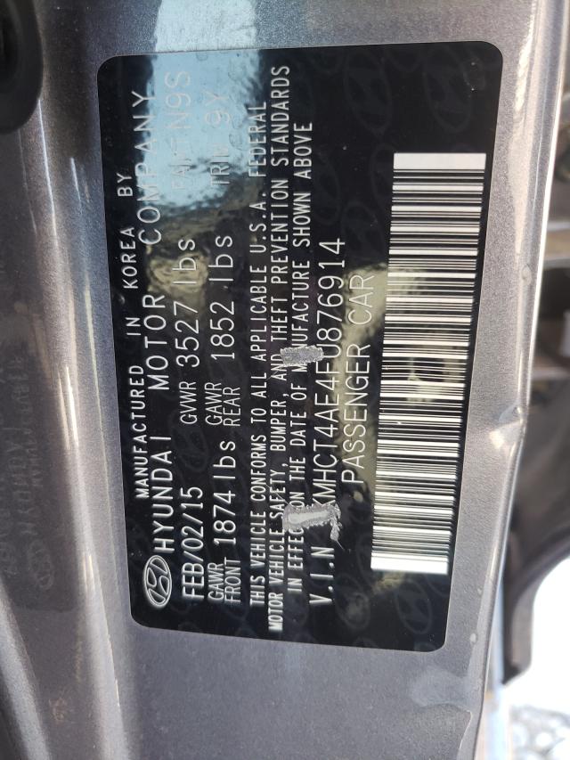 2015 Hyundai Accent Gls VIN: KMHCT4AE4FU876914 Lot: 46796961